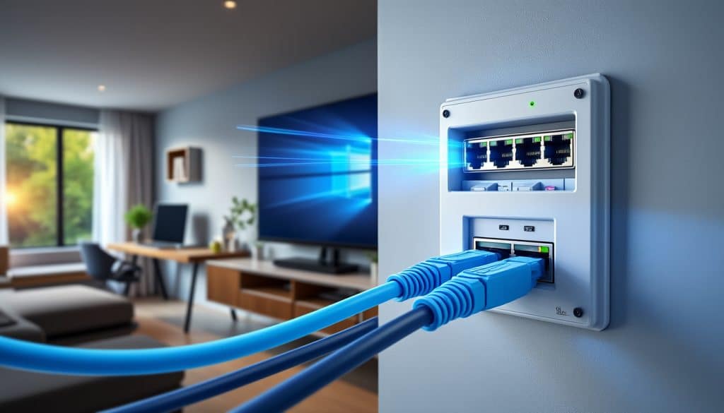 Schéma installation RJ45 maison fibre : pas à pas